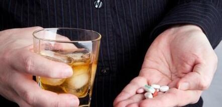 Alcohol as a reason for incorrect digestion